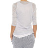 T-Shirt ”Double” Majestic Filatures light blue